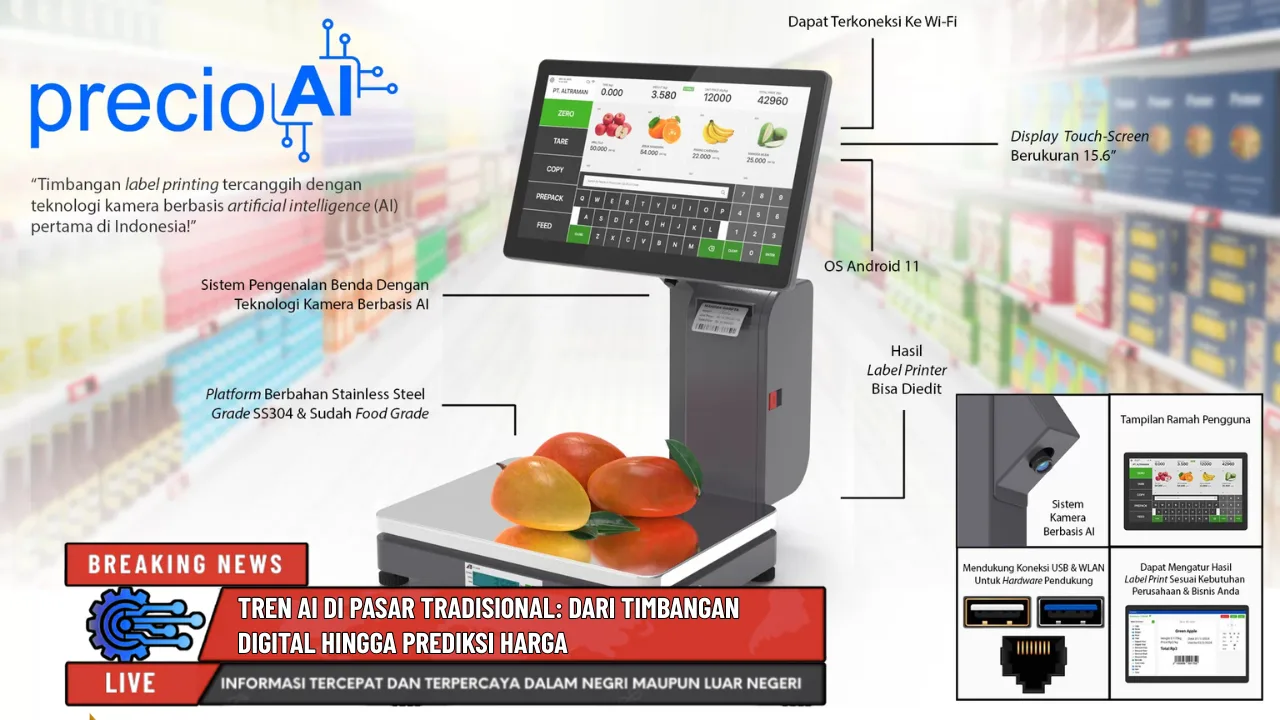 Tren AI di Pasar Tradisional: Dari Timbangan Digital Hingga Prediksi Harga